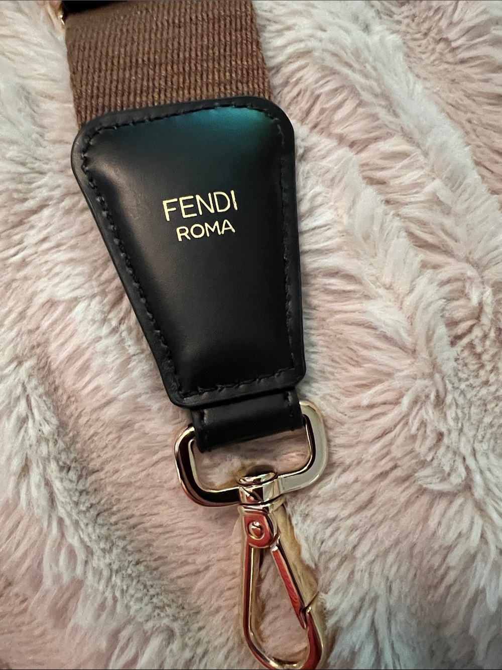 Authentic Fendi Brown Monogram Adjustable Messenger Bag Strap - Picture 8 of 15